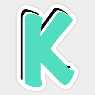 Letter K Sticker